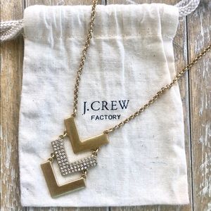 J.Crew Factory Reversible Gold Tribal Necklace